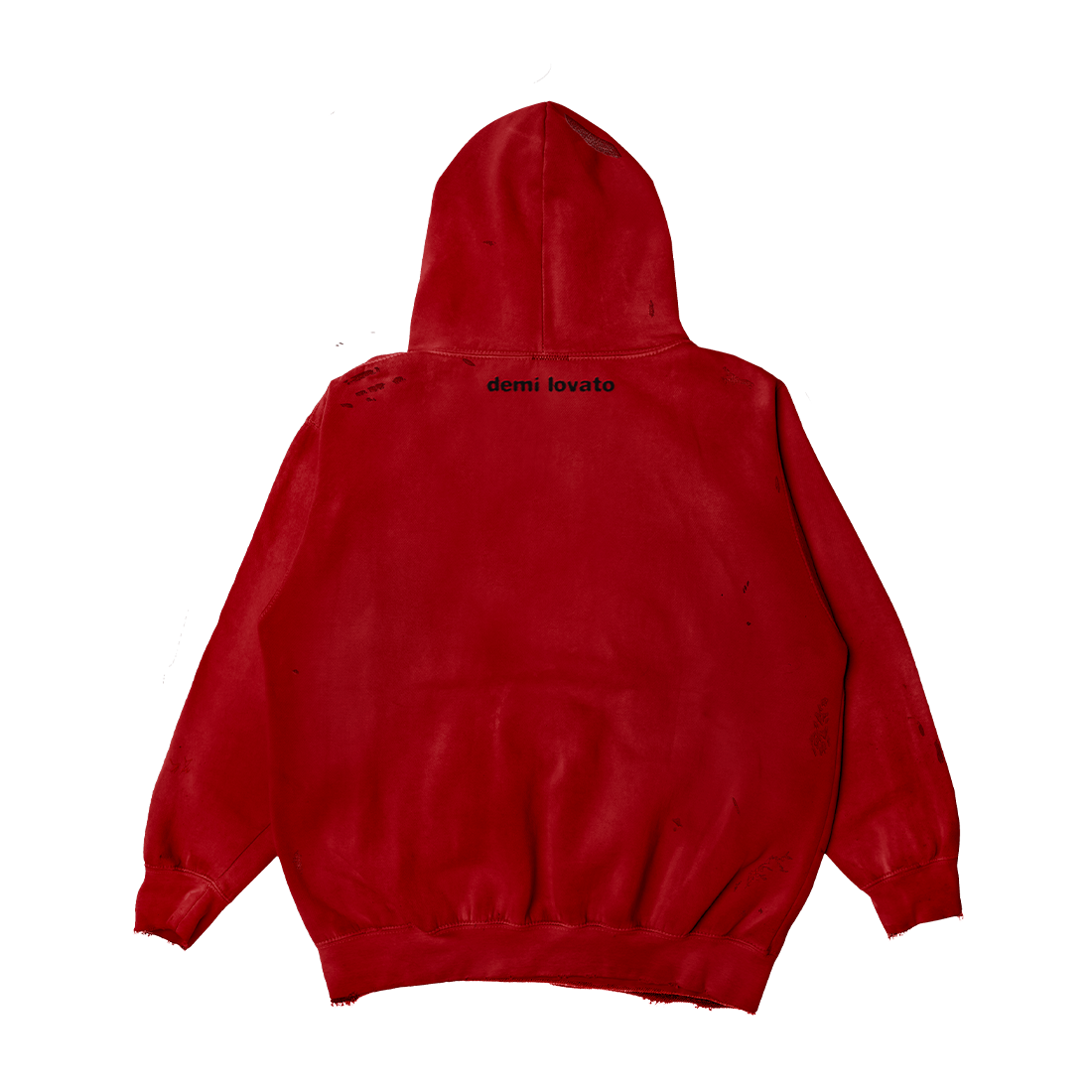 Demi Lovato - Heart Attack Distressed Red Hoodie