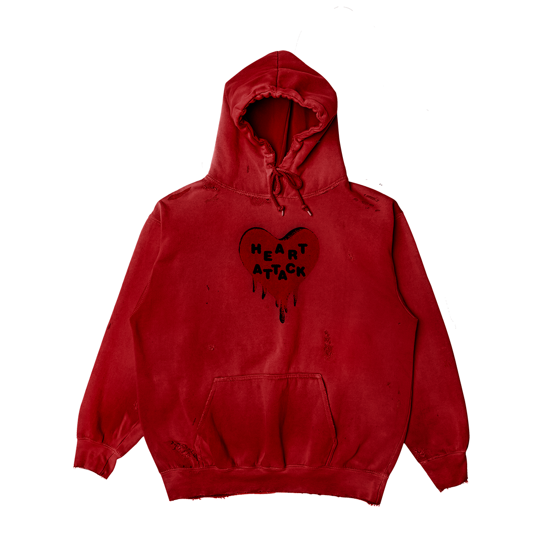 Demi Lovato - Heart Attack Distressed Red Hoodie
